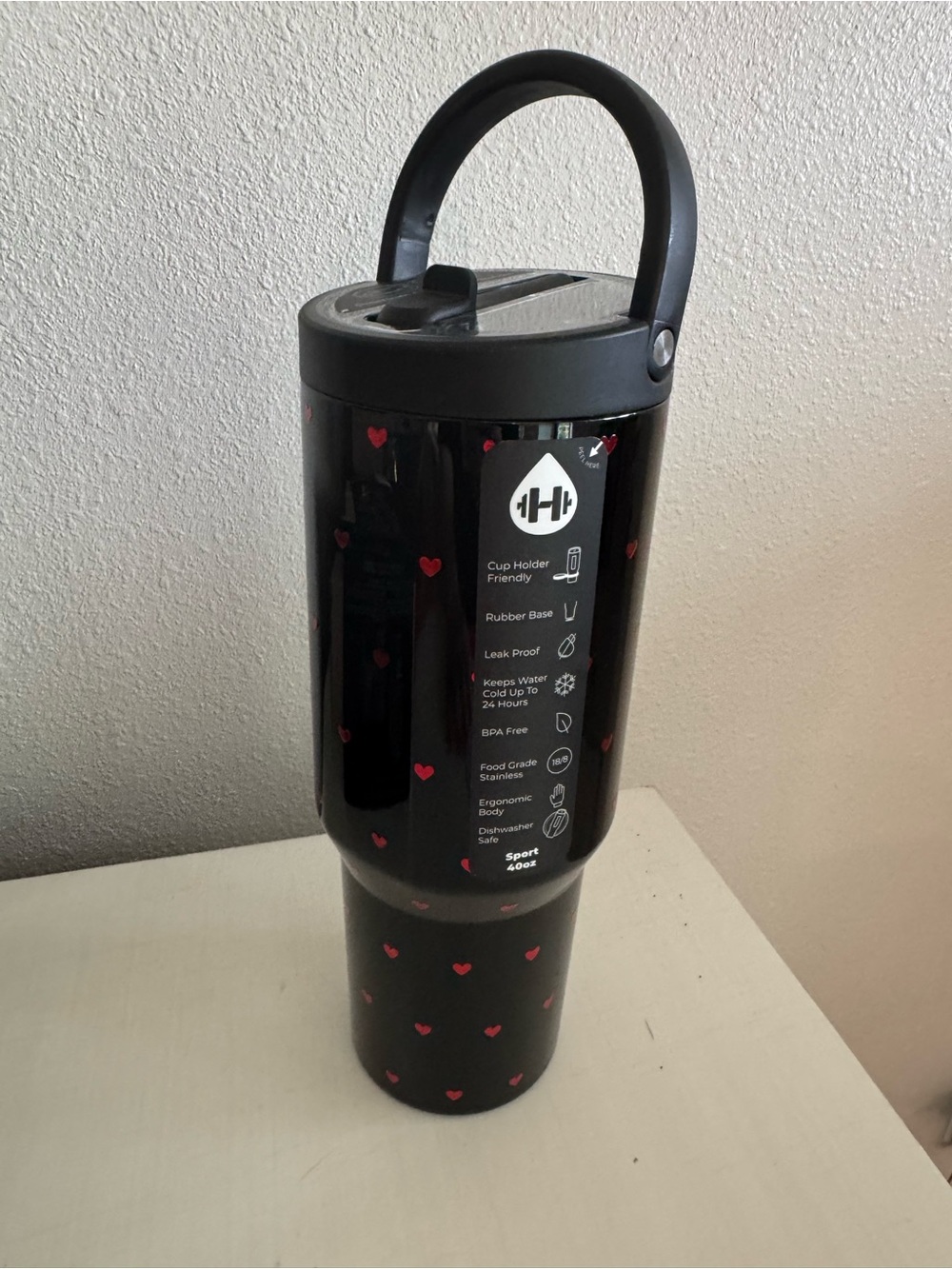 HydroJug Queen of Hearts 40oz Sport